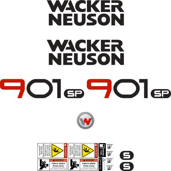 Wacker Neuson 901S P Decals - Skid Steer