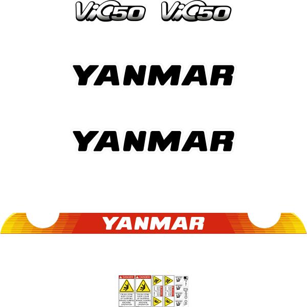 Yanmar Vio50-6 Decal Kit - Mini Excavator