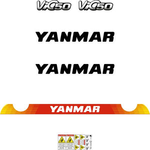 Yanmar Vio50-6 Decal Kit - Mini Excavator