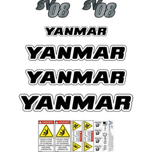 Yanmar SV08-1 Decal Kit - Mini Excavator