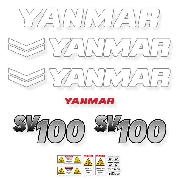 Yanmar SV100-2B Later Style Decal Kit - Excavator
