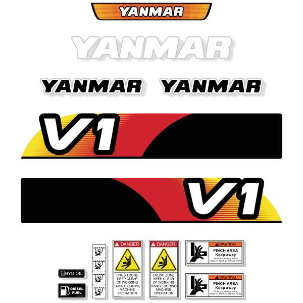 Yanmar V1 Decal Kit - Wheel Loader