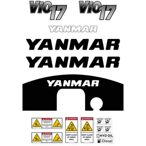 Yanmar Vio17-1 Decal Kit - Mini Excavator