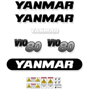 Yanmar Vio80-1A Decal Kit - Mini Excavator