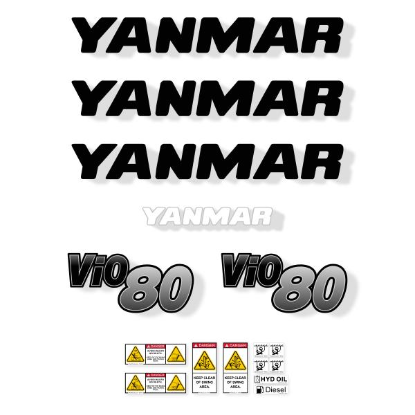 Yanmar Vio80-2B Decal Kit - Mini Excavator