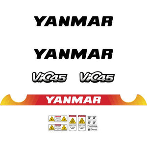 Yanmar Vio45-6 Decal Kit - Mini Excavator