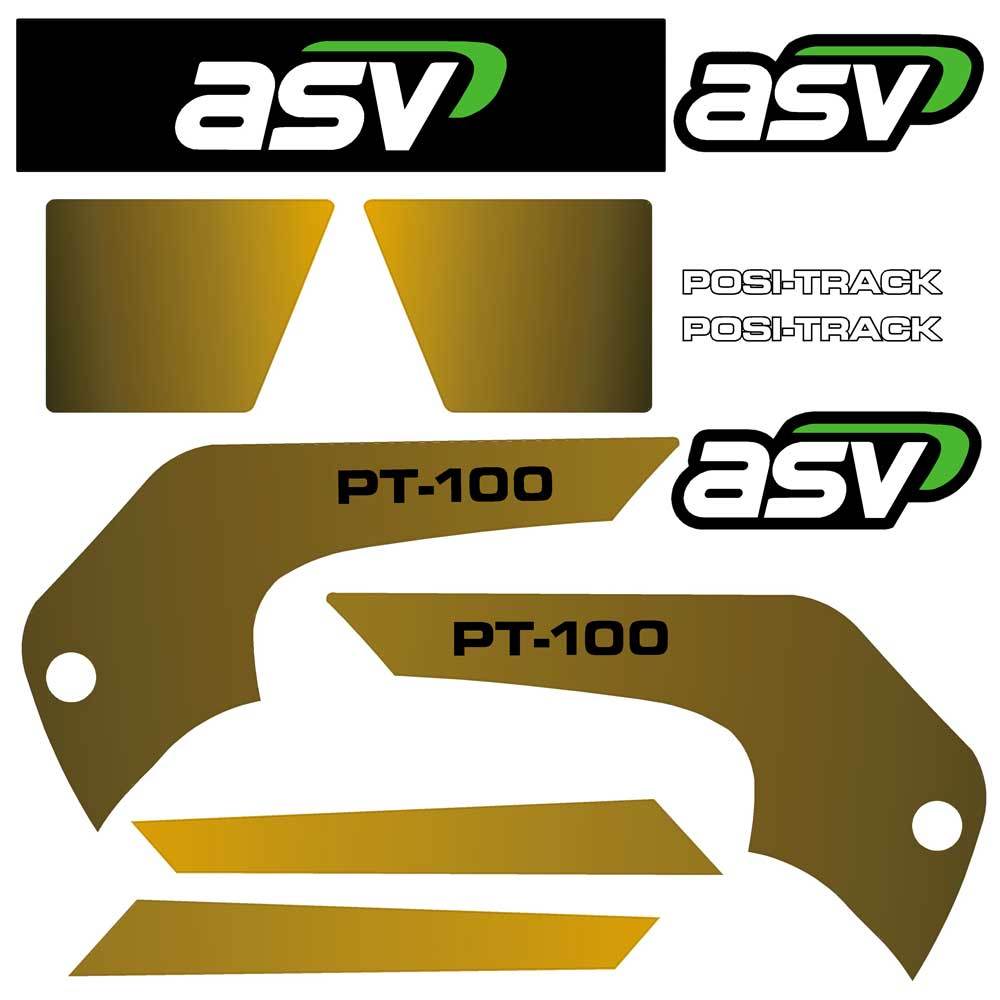 ASV PT100 Decals Stickers Kit 