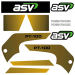 ASV PT100 Decals Stickers Kit 
