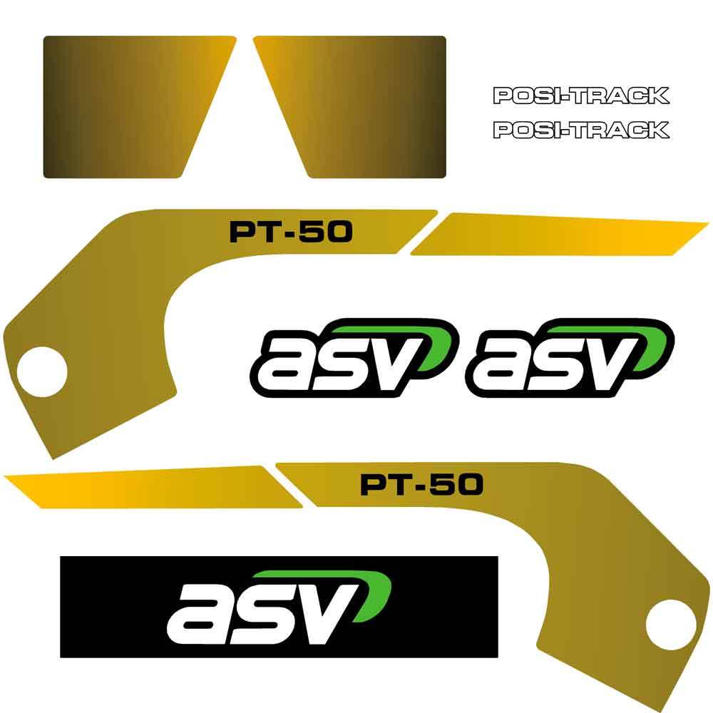 ASV PT50 Decals Stickers Kit 