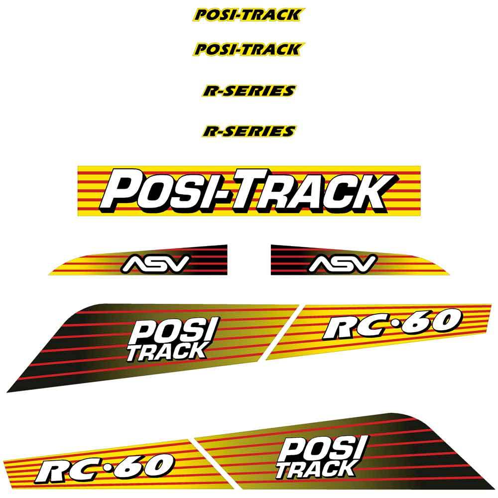 ASV RC60 Decals Stickers Kit 