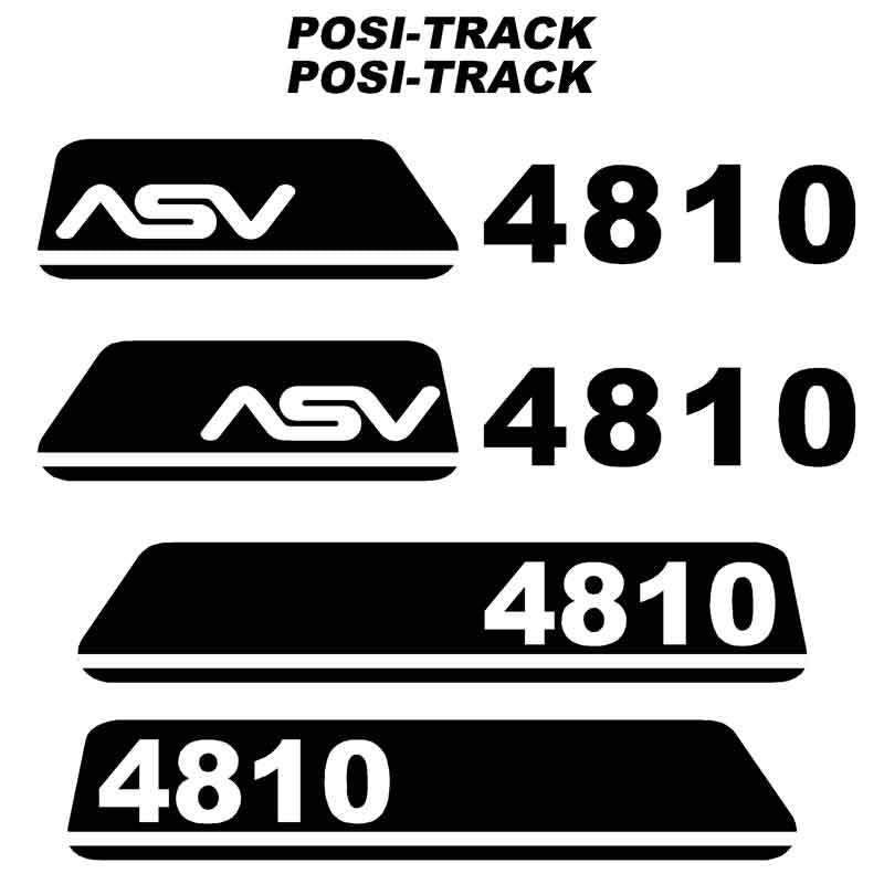 ASV 4810 Decals Stickers Kit 
