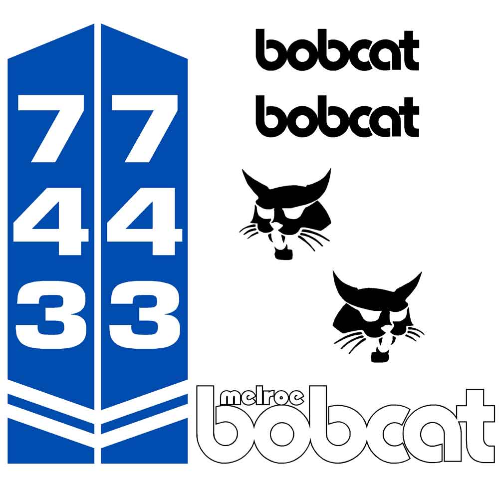 Bobcat Melroe 743 Decal Kit - Skid Steer