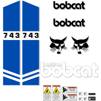 Bobcat Melroe 743 Decal Kit - Skid Steer