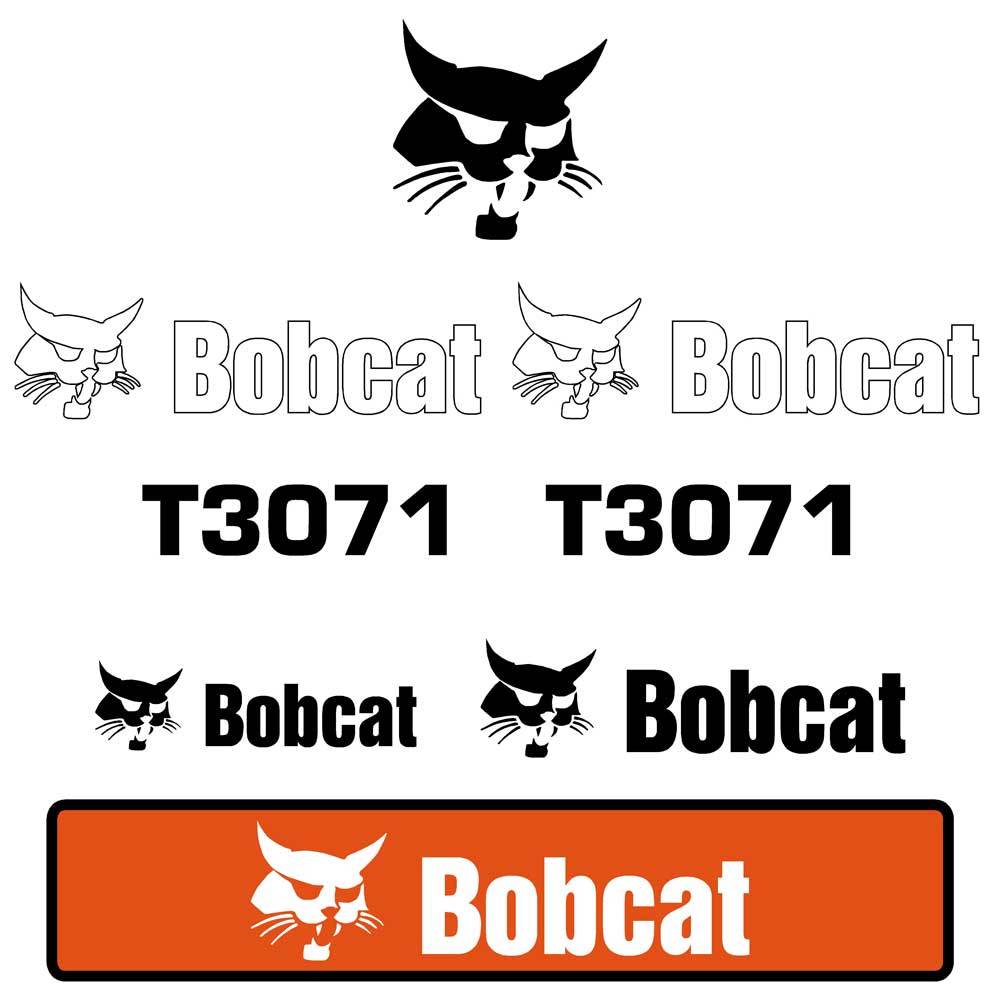Bobcat T3071 Decals Stickers Set