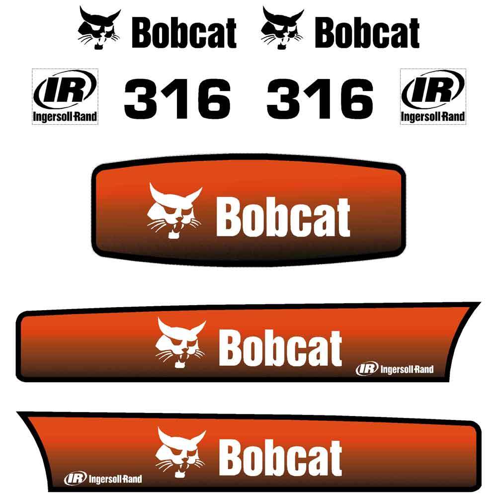 Bobcat 316 Decal Sticker Set