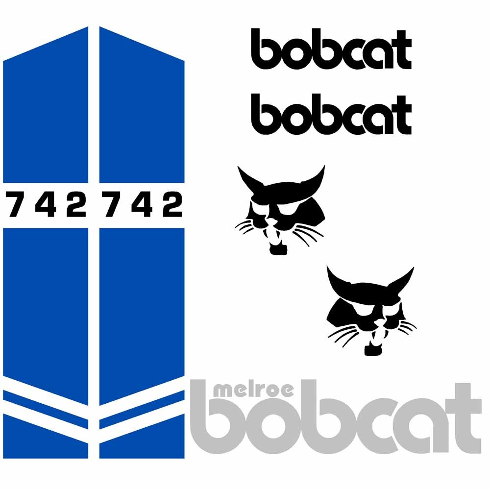 Bobcat 742 Decal Set Melroe