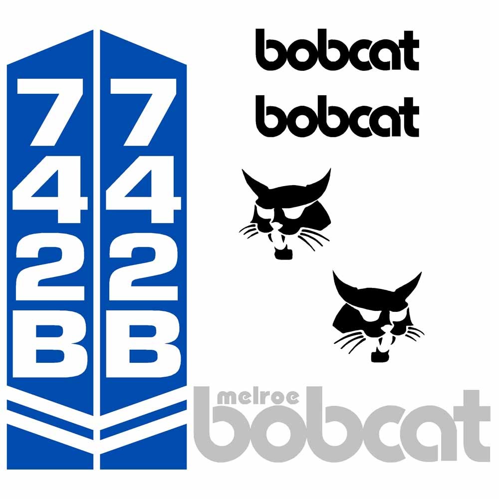 Bobcat 742B Decal Set
