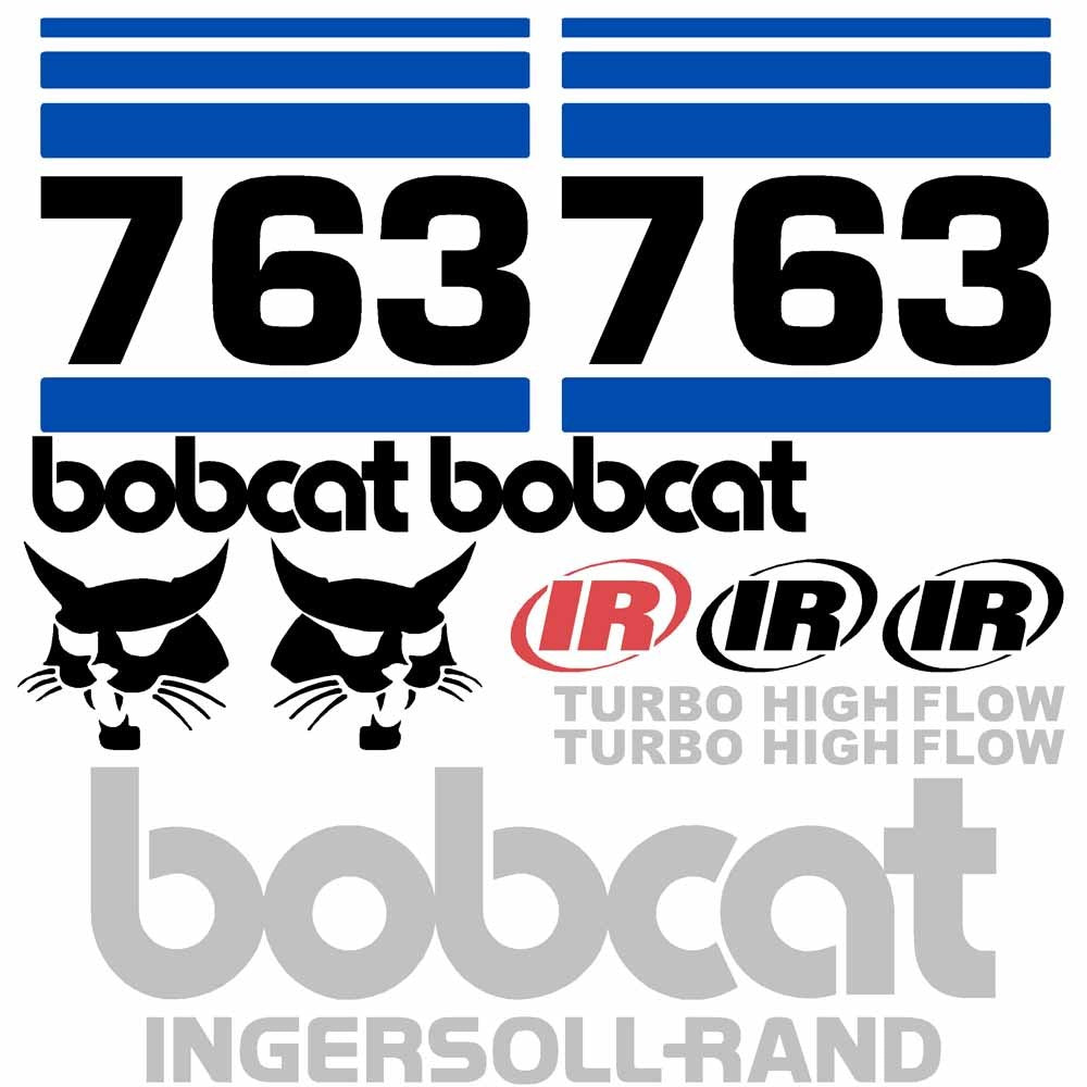 Bobcat IR 763 Decal Set (4)