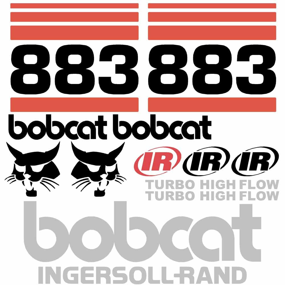 Bobcat 883 Decals Sticker