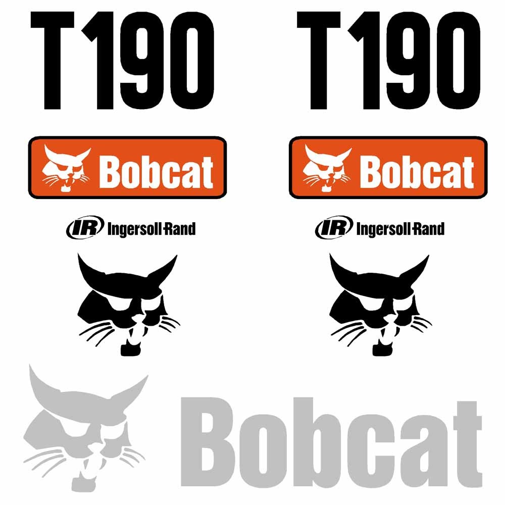 Bobcat T190 Decals Stickers