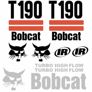 Bobcat T190 Decal Set (2 Stripe)