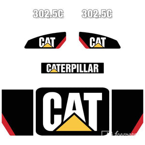 CAT 302.5C Decal Kit - Mini Excavator