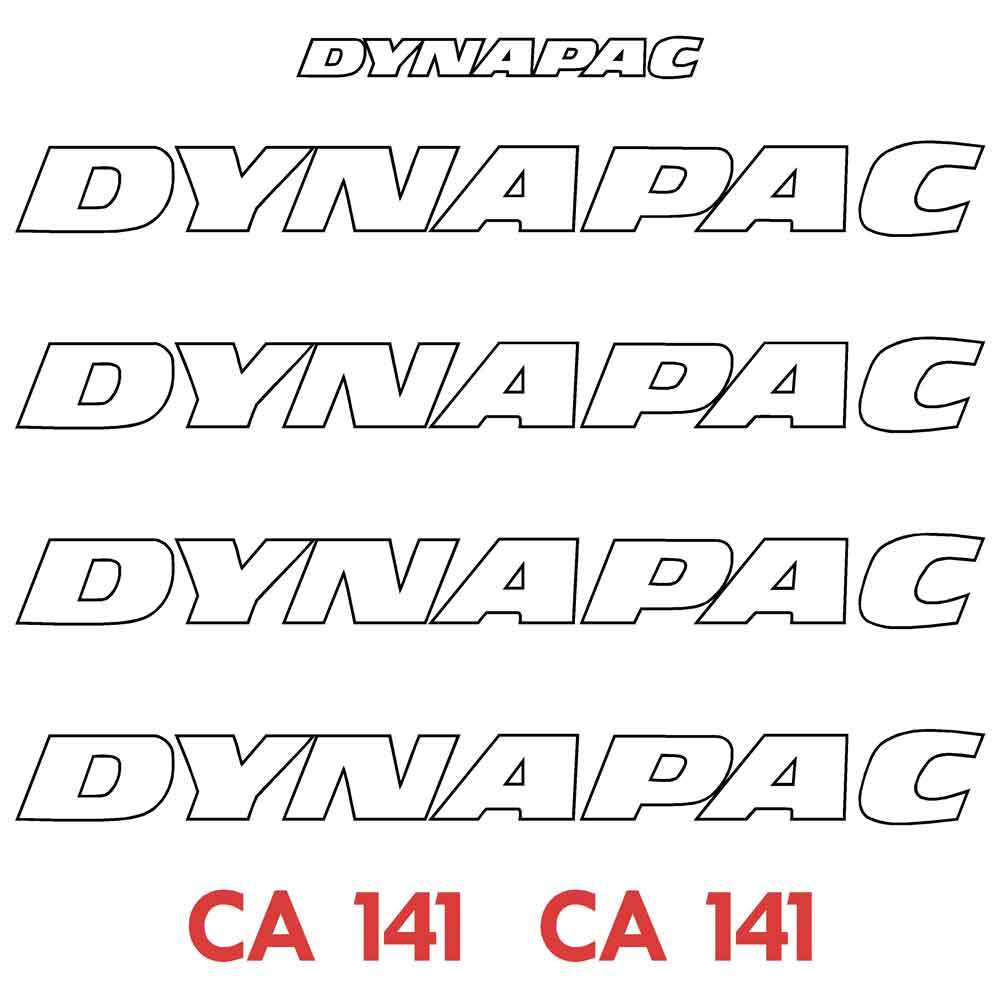 Dynapac CA141 Roller Decals Stickers