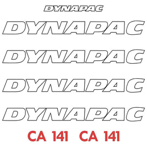Dynapac CA141 Decal Sticker Set