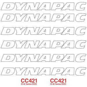 Dynapac CC421 Decals Stickers Set