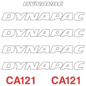 Dynapac CA121 Decal Sticker Set