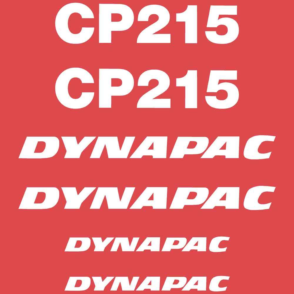 Dynapac CP215 Roller Decal Set / Sticker Kit