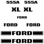 Ford 555A XL Decal Sticker Kit