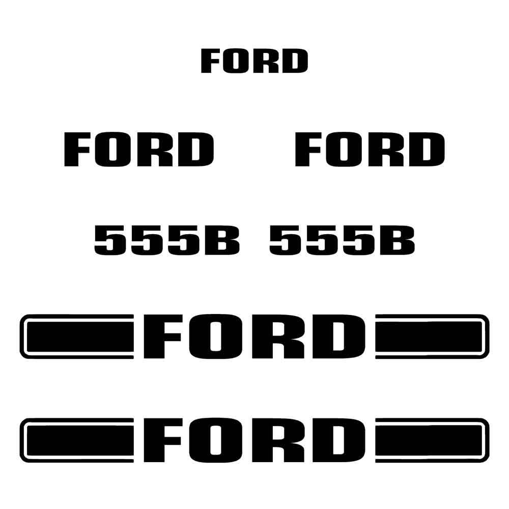 Ford 555B Decal Sticker Kit
