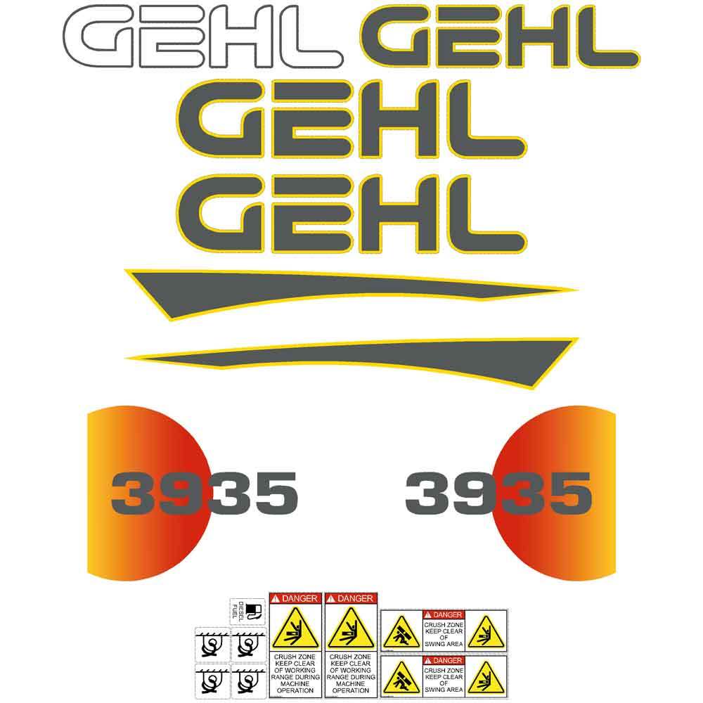 Gehl 3935 Decals Stickers Set