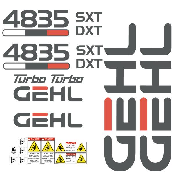 Gehl 4835 Decal Kit- Skid Steer