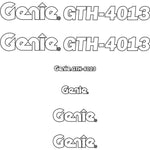 Genie GTH4013 Decals Stickers 
