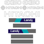 Hitachi EX150-1 Decal Sticker Set