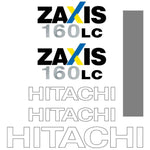 Hitachi ZX160LC-3 Decal Sticker Set