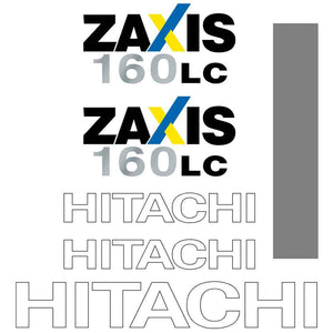 Hitachi ZX160LC-3 Decal Sticker Set