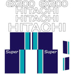 Hitachi EX200-2 LC Decal Sticker Set