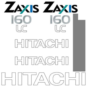 Hitachi ZX160LC Decal Sticker Set