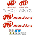 Ingersoll Rand VR642 Decals Stickers