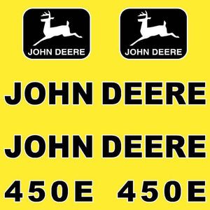 John Deere 450E Decal Sticker Set