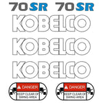 Kobelco SK70SR-1 Decals Stickers Set