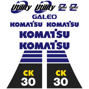 Komatsu CK30 Decals Stickers Set