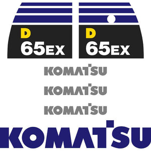 Komatsu D65EX-16 Decals Stickers 
