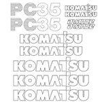 Komatsu PC35-7 Decal Sticker Set