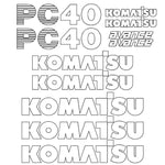 Komatsu PC40-7 Decal Sticker Set