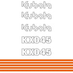 Kubota KX045 Decals Stickers 