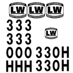 Letourneau 330H Decals Stickers